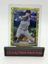 Ryan Rolison 2020 Bowman Draft Chrome Gold Cracked Ice/99 Rockies #BD-36