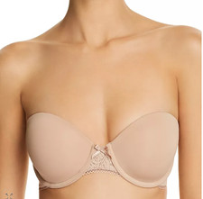 B.tempt'd by Wacoal Modern Method Strapless Picot-Trimmed Bra NWT