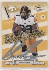 2009 Donruss Classics School Colors Signatures Shonn Greene #36 Auto 0q3