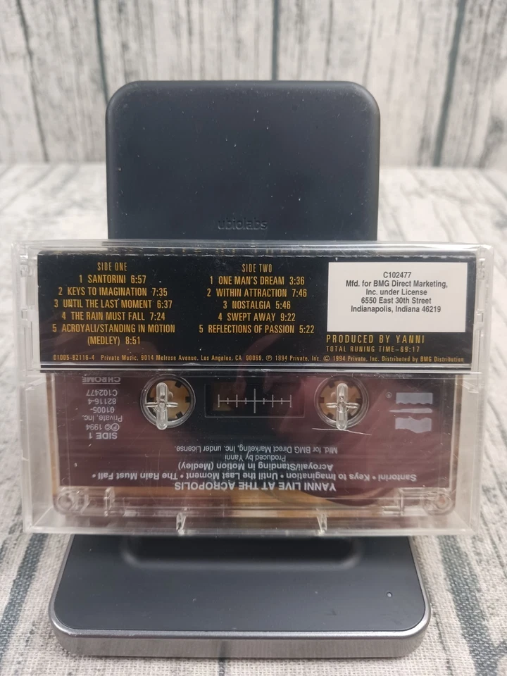 YANNI "Live At The Acropolis" (Cassette, 1994) Brand New / Sealed - Image 2 of 2