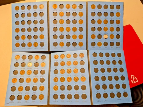 Lincoln Wheat Penny Collection/Album inc 1909-VDB