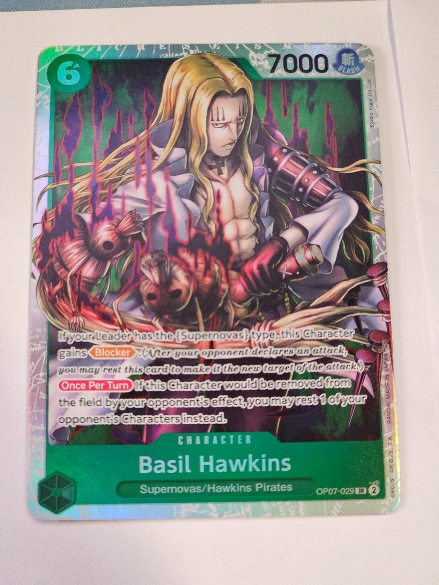 basil hawkins one piece card game One Piece Card OP01-106 UC Basil Hawkins Japanese TCG — ToysOneJapan main image 1