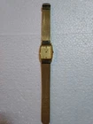 Vintage Gold Tone Seiko Mens Tank Quartz Watch
