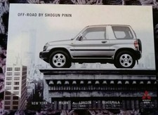 MITSUBISHI SHOGUN PININ POSTCARD
