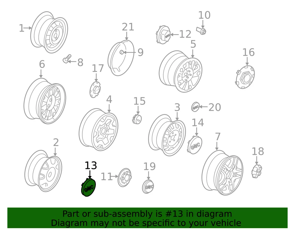 Tapacubos GM 15982660 genuino Foto 2 de 2