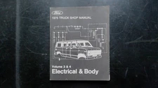 Ford 1975 Truck Van Shop Manual FPS 365-127-75C Electrical Body Wiring