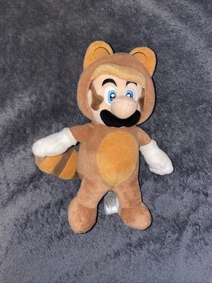 6  Super Mario Nintendo 3D Land Tanookie Mario Plushie