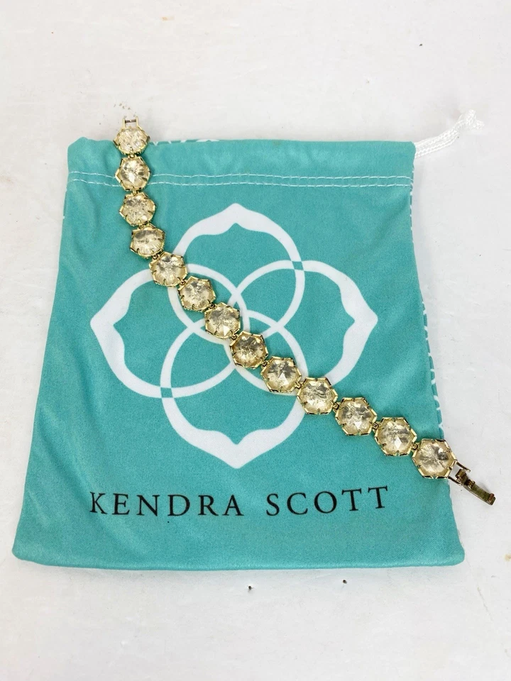 Brazalete Kendra Scott GRACE Cristal Crackle Cristal Tono Dorado  Foto 3 de 4