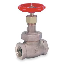 Milwaukee Valve 590T 1 1/4 Globe Valve, Class 150, 1-1/4 In.