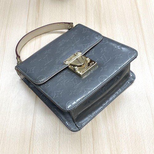 LOUIS VUITTON Spring Street Gold Monogram Vernis Handbag Purse Rare 250316T - Picture 3 of 9
