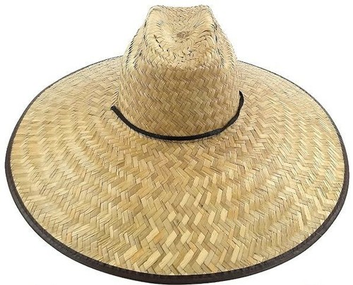 XL Brim NATURAL Bamboo Straw Summer HAT 