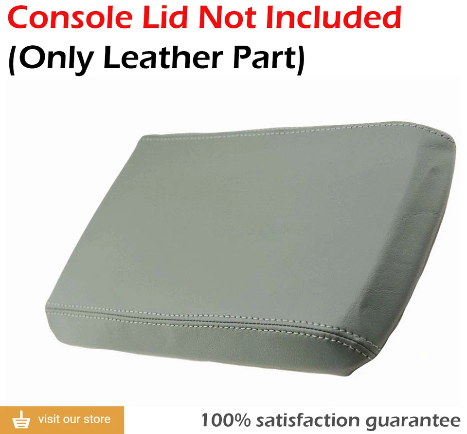 Se adapta a Ford Explorer 2002-2005 cuero sintético consola tapa reposabrazos cubierta gris Foto 2 de 4