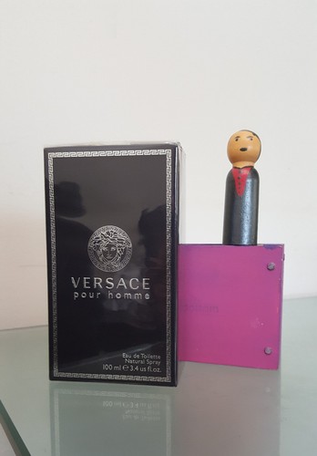 VERSACE POUR HOMME MEN'S EAU DE TOILETTE 3.4 FL OZ 100% AUTHENTIC