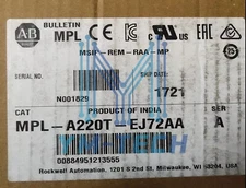 MPL-A220T-EJ72AA Servo Motor Brand New MPLA220TEJ72AA