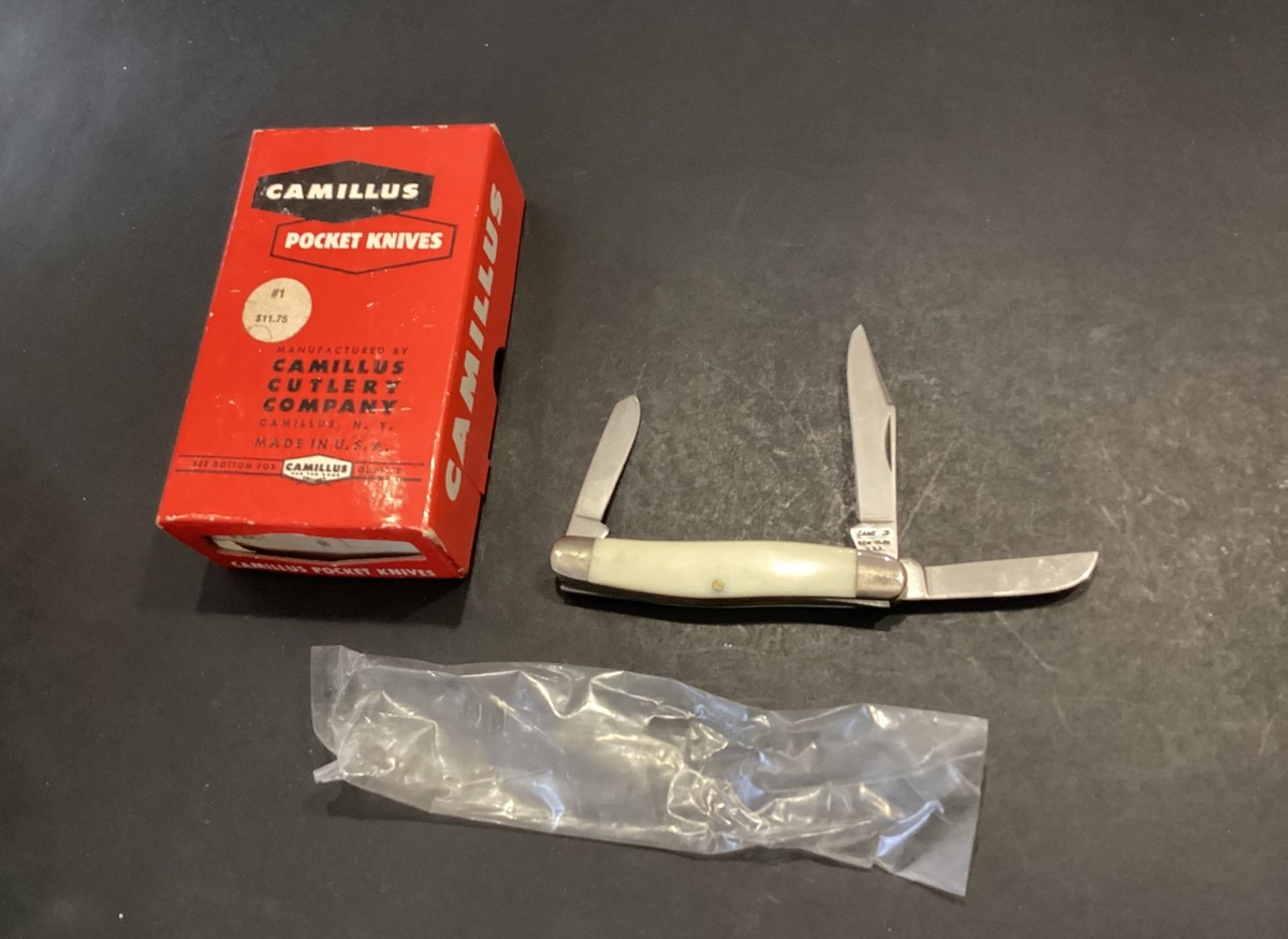 NOS NEW IN BOX Vintage Camillus New York USA No. 65 3 Blade Pocket NOS NEW IN BOX Vintage Camillus New York USA No. 65 3 Blade Pocket