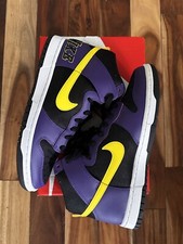 Nike Dunk High EMB Lakers DH0642-001 size 9.5 ⚡️Ships Today⚡️ New