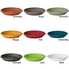 15 Farben und 30 Größen Untersetzer rund und eckig für Blumentopf Kasten Kübel