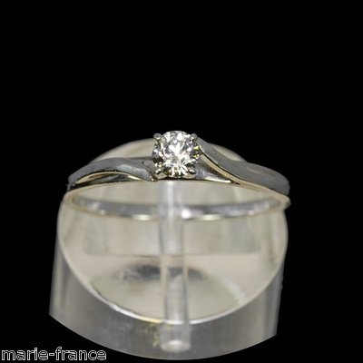 14k white gold ring, 20pt brilliant-cut genuine, natural diamond I/VVS rings M-F