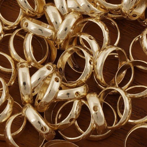 20PCS 14K Gold Filled Circle Bead Frame, Brass Bead Frame for 6mm Beads - Picture 6 of 6