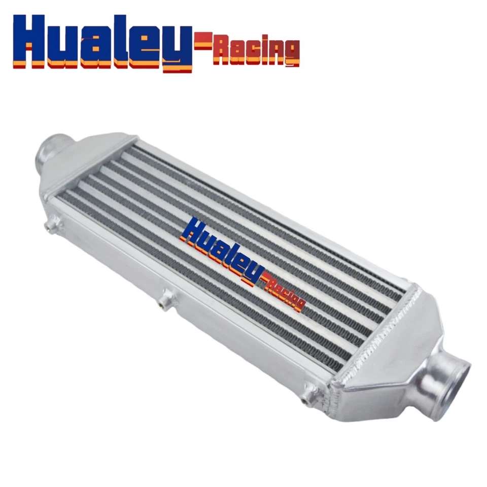Intercooler universal de montaje frontal FMIC de 24,6*7,5*2,8" tubo de aluminio y aleta turbo Foto 2 de 4