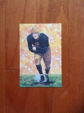 John McNally Packers unsigned Goal Line Art Card with slight corner tip wear