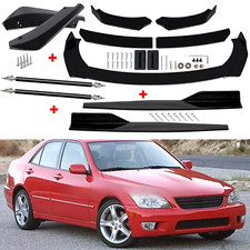 For Lexus Is300 01-05 Front Rear Bumper Lip Spoiler Body Kit Splitter Sideskirt