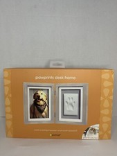 Pearhead Pet Pawprints Desk Picture Frame and Imprint Kit White NEW Dog Cat