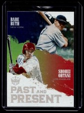 2018 Panini Diamond Kings Past and Present Babe Ruth/Shohei Ohtani New York