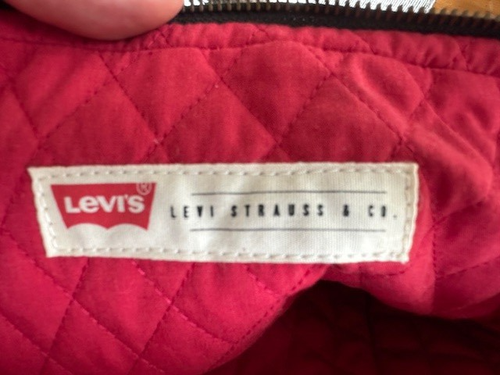 Tablet Case / Tote, LEVIS 12"x9” denim & red quilted interior - Picture 4 of 8