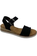 Skechers BOBS Desert Kiss Vegan Sandals Adobe Princess Black