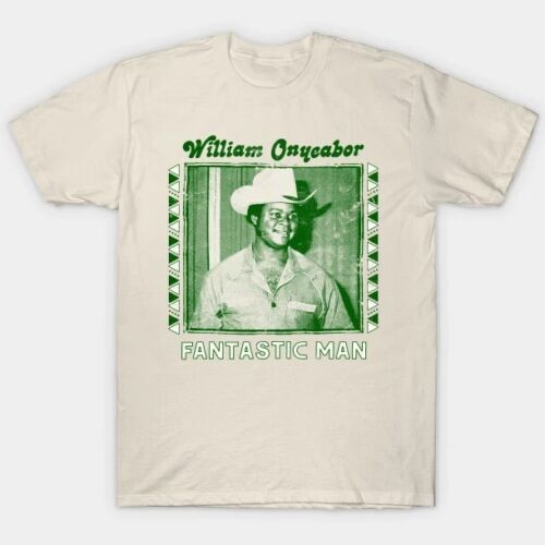 William Onyeabor, T-shirt homme fantastique, chemise blanche, cadeau pour fan TE1571 - Photo 1 sur 2