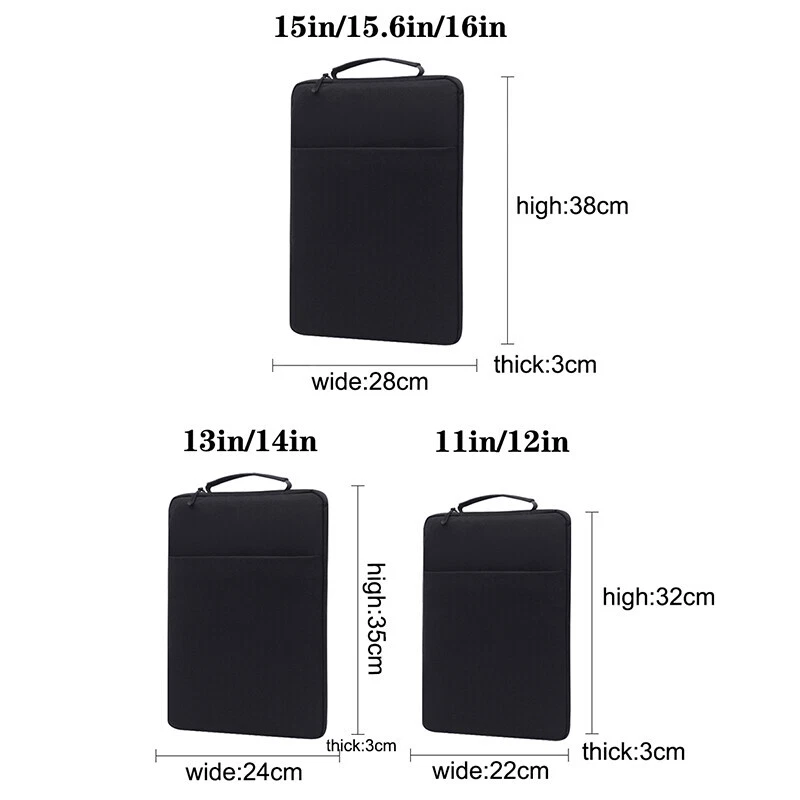 Laptop Case Sleeve Bag for 13 14 15.6" Macbook Lenovo Microsoft Hp Dell Cover Uk - Image 2 of 4