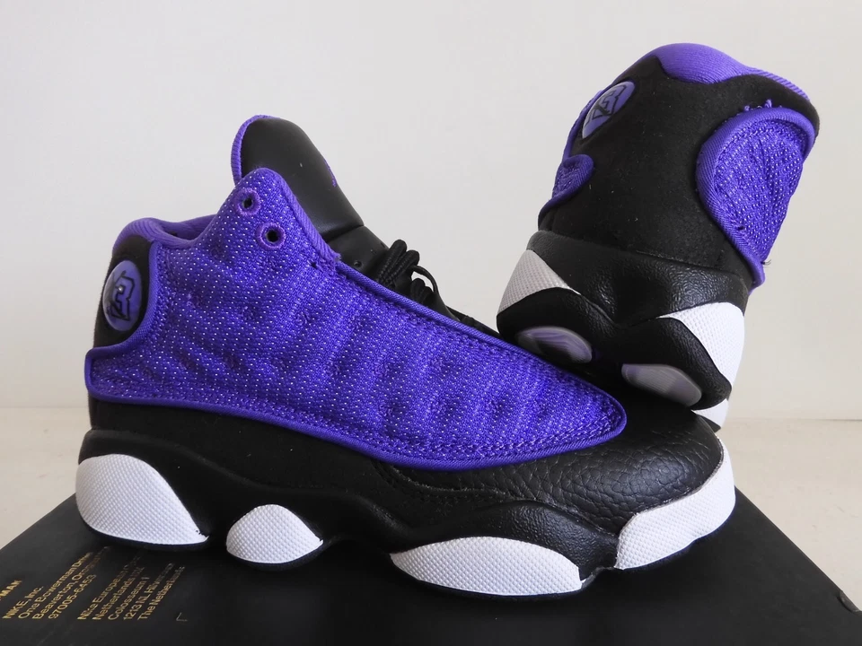 Nike Air Jordan 13 Retro (Ps) Púrpura Veneno-Negro-Blanco Talla 12.5c [FD4649-501] Foto 2 de 4
