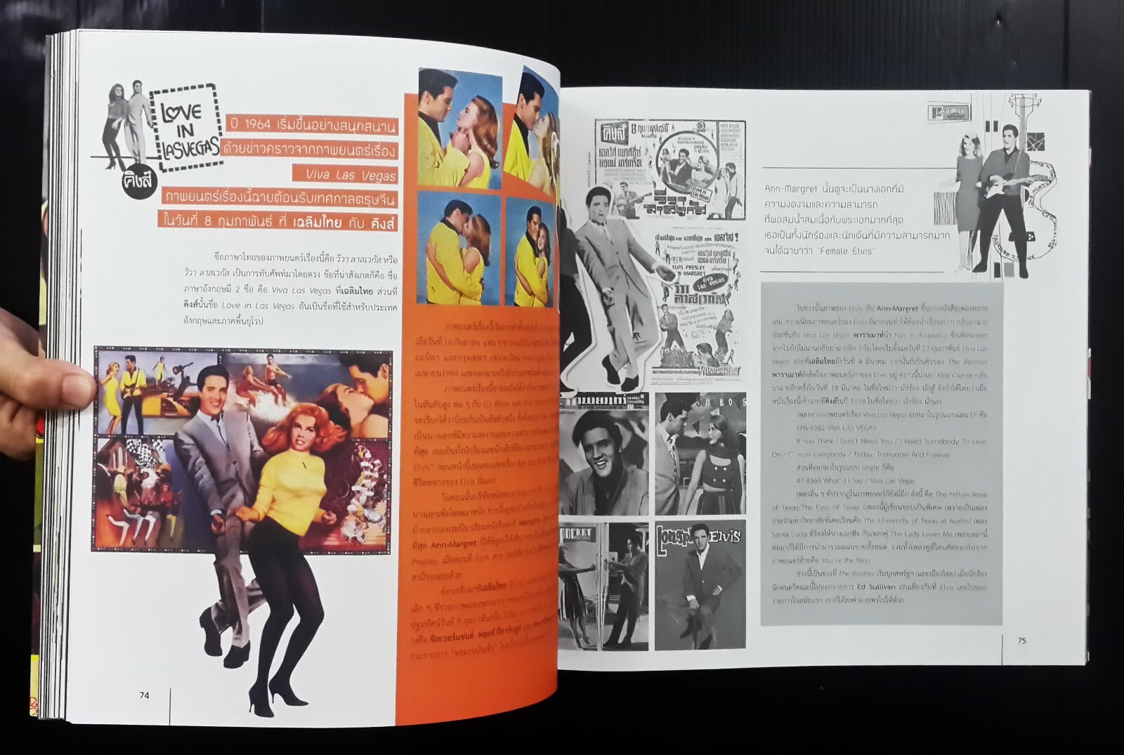 Chronology of the Elvis Presley Aura in THAI 1957-1973 Magazine Book MEGA RARE!! - Picture 11 of 12