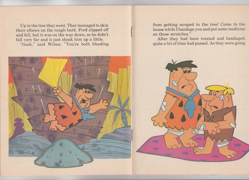 Hanna Barbera THE FLINTSTONES Fred And Barney Have A Day Off 39022 1974 - Imagen 5 de 7