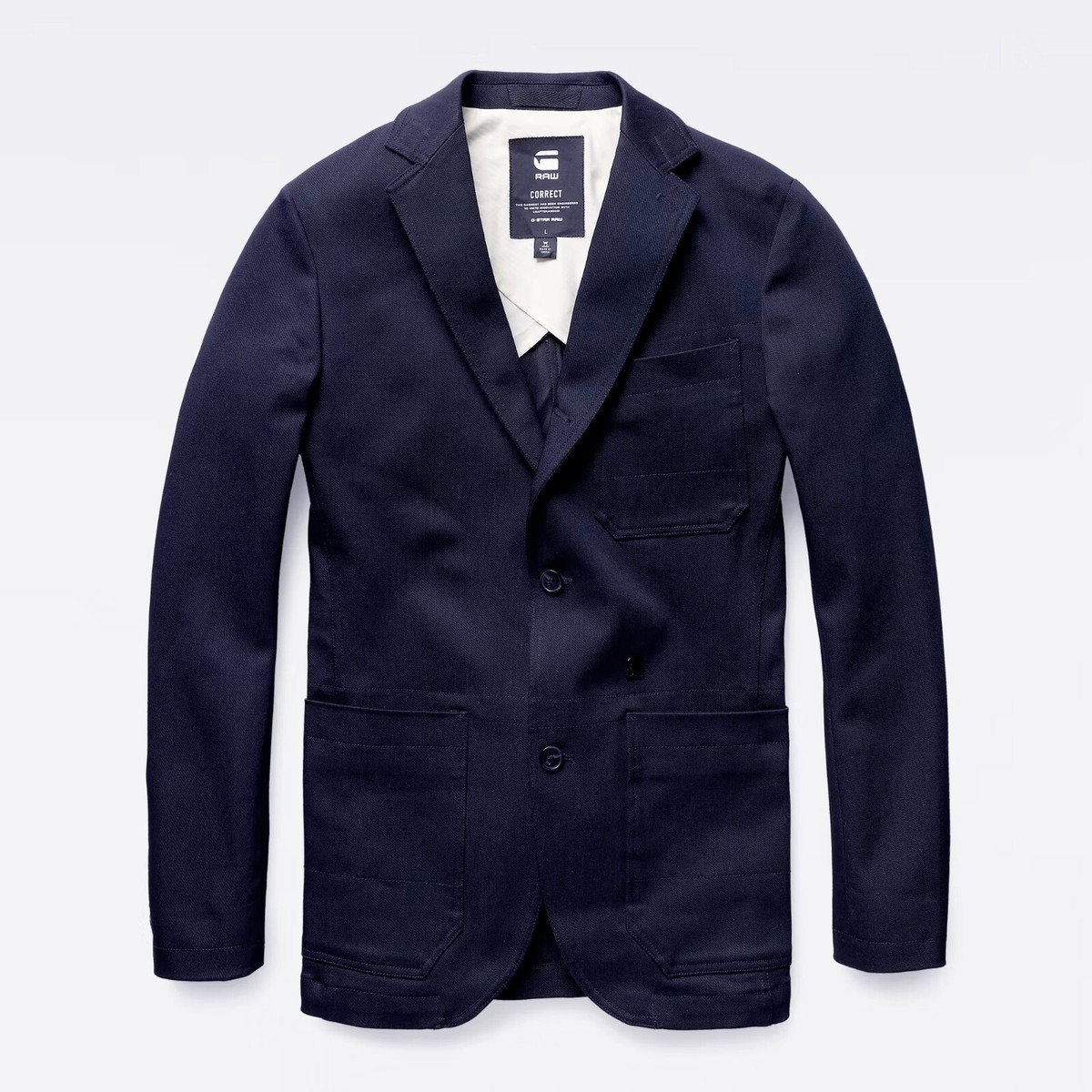 Gスターロゥ Blake Blazer テーラードジャケット ブレザー デニム Men's G-Star Raw Correct Line Denim Blake Blazer Jacket Slim