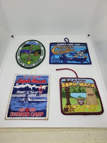 Lot of Camp Seph Mack Boy Scouts of America Summer Camp Patches