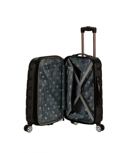 Rockland Luggage Melbourne 20 Inch Expandable Abs Carry On Luggage, Black - Picture 7 of 7