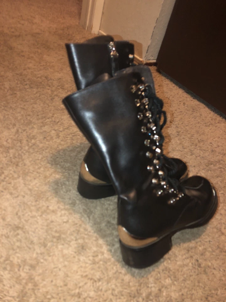 Alexander McQueen Lace Up Ankle Boots size 36 FREE SHIPPING - Image 2 of 4