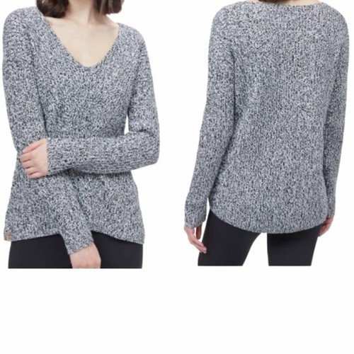 Suéter de algodón con cuello en V talla grande Style & Co para damas y mujeres talla grande 1X - Imagen 2 de 3