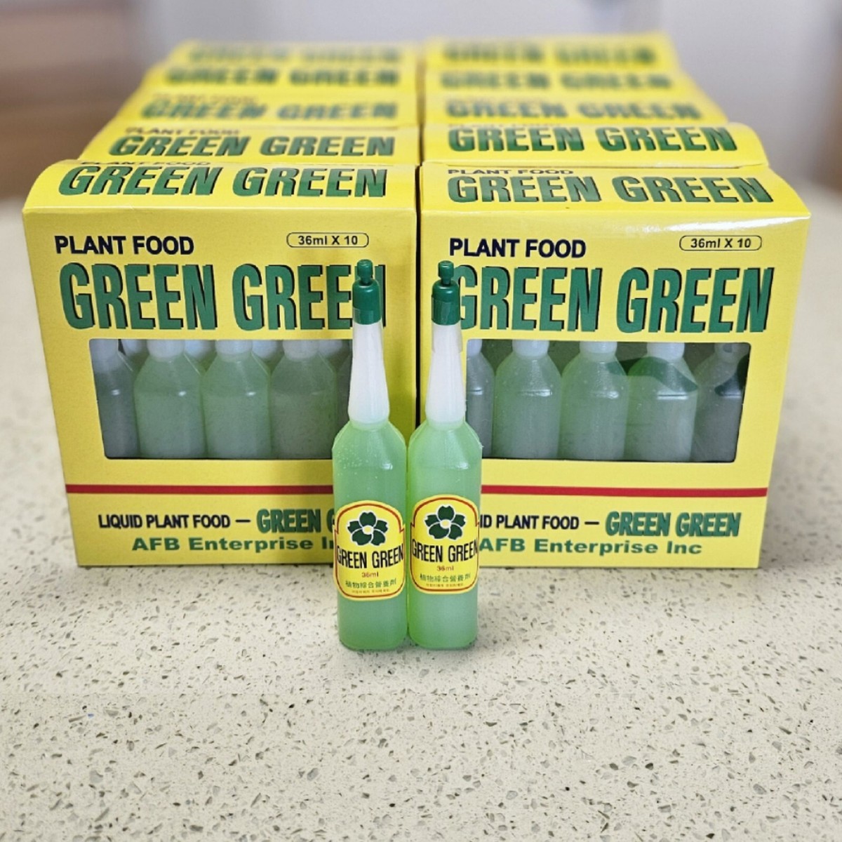 5 Bottles Green Green Plant Food Lucky Bamboo Fertilizer For Lucky