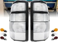 All CLEAR Euro Rear Tail Light For 00-06 Chevy TAHOE Suburban w/ Bulbs BARN