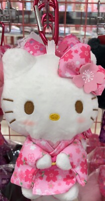 Sanrio Character Hello Kitty Plush Eco Bag (Sakura Kimono) New