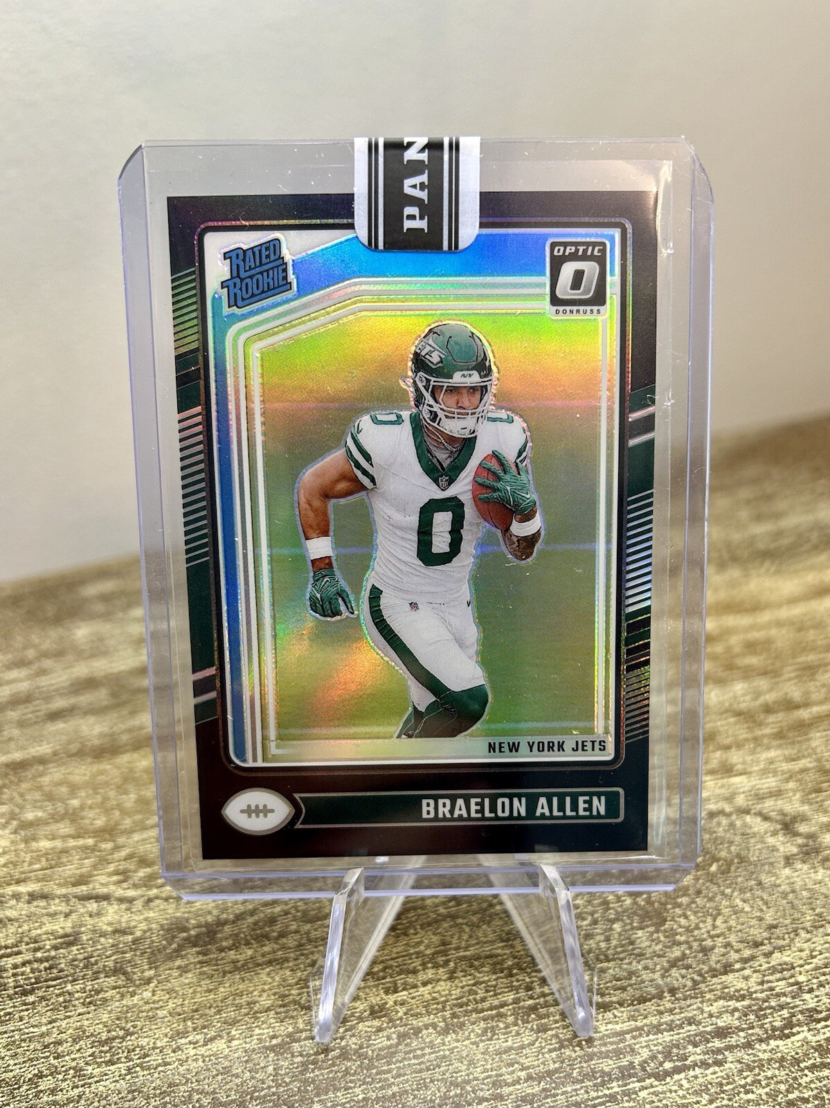 2024 Panini Donruss Optic Braelon Allen #211 Black 1/1 RC Rookie Jets