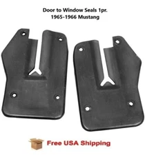 For 1965-1966 Mustang Door to Window Seal Rubber, 1 Pair, FREE SHIPPING