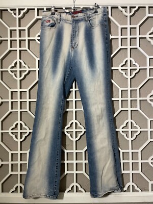 VINTAGE Pepe Jeans Womens 33 Blue Stone Wash Bootcut Pants Comfort Ladies  32x30