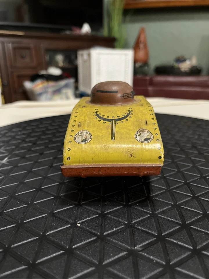 Banco Tanque Años 40 EE. UU. X675 Estaño Litografía Ejército Militar Vehículo de Juguete Moneda Alcancía Foto 4 de 4