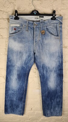 ENERGIE 'Marrey' Men's Distressed Relaxed Jeans Size: W 33 L 30 VERY GOOD Condit