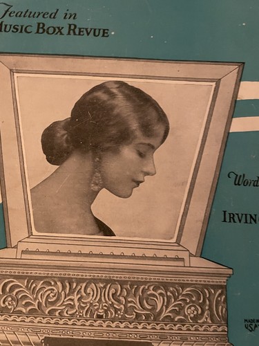 Partitura musical de colección 1929 Irving Berlin todo solo ukelele melodía - Imagen 3 de 8