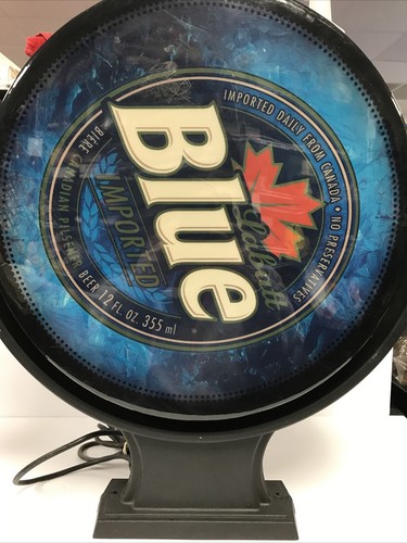 Labatt Blue Rotating Bar Light Sign 21”x 23”